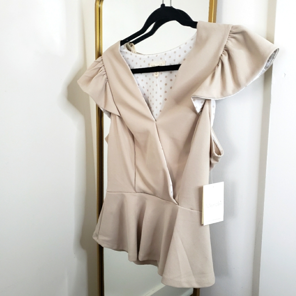 Meraki Peplum Top
